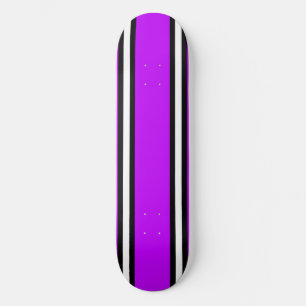 Deck de Skate Purple Black & White Pinstripe