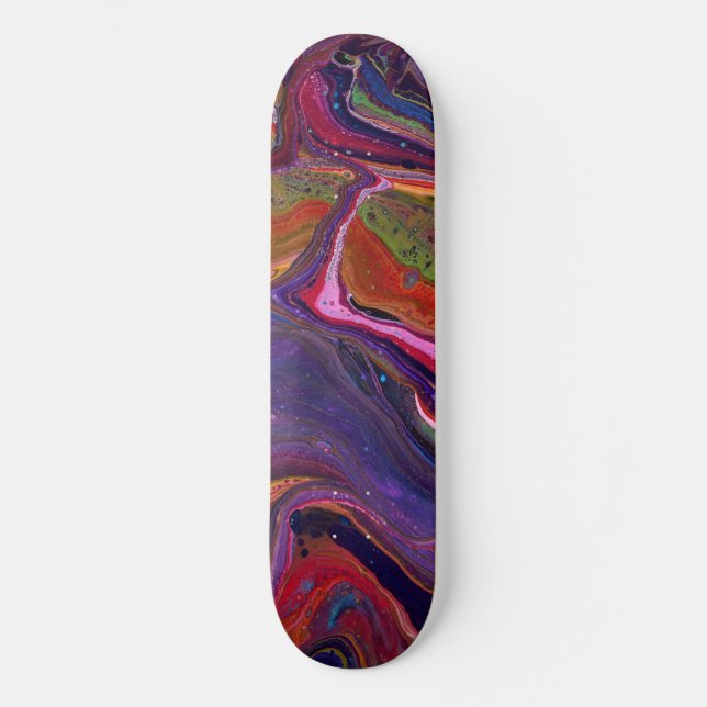 Deck de skate Queen for A Day 3 Psicodélico (Frente)