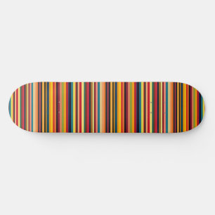 Deck de Skate Retro Multicolor Listrado