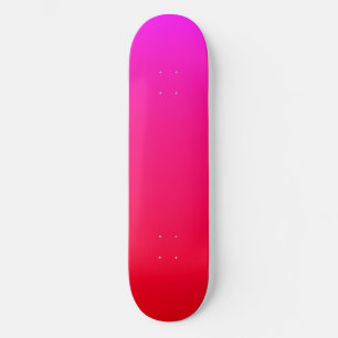 Deck de Skate Rosa Quente e Vermelho