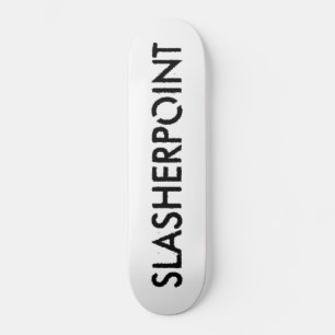Deck de Skate SLASHERPOINT™ Marca Preto e Branco