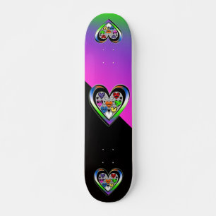 Deck do skate das cores do amor