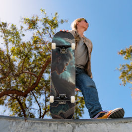 Deck do skate das melodias celestiais