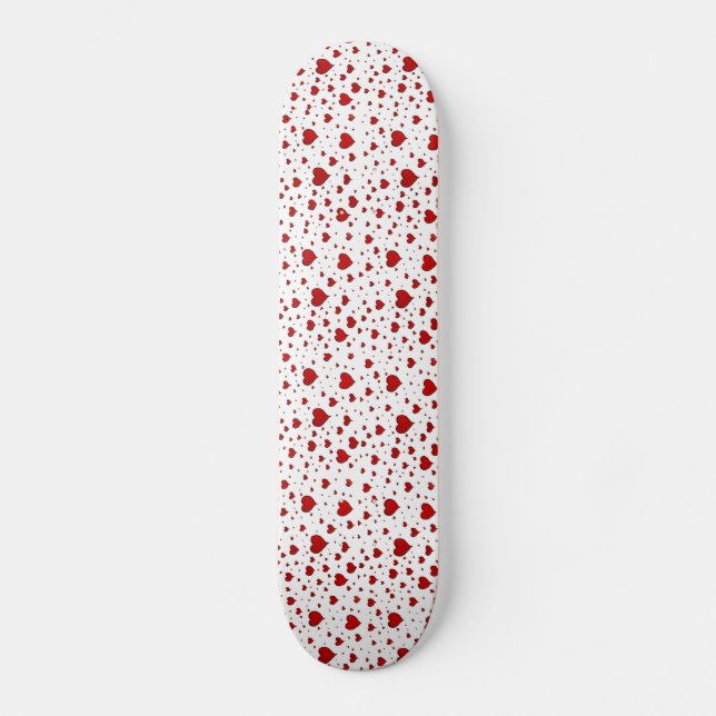 Deck do skate do Grupo de Corações Vermelhos (Frente)