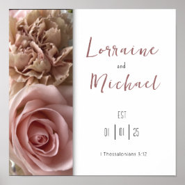 Declaração de Amor Rosa Rosa Pálido, Poster da Pra