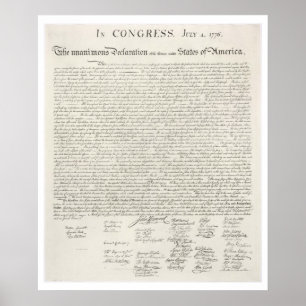 Declaração de Independência Impressão