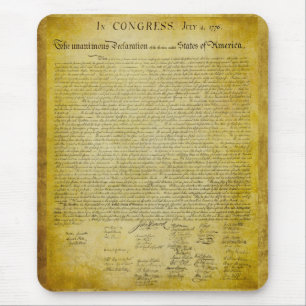 Declaração de independência Mousepad