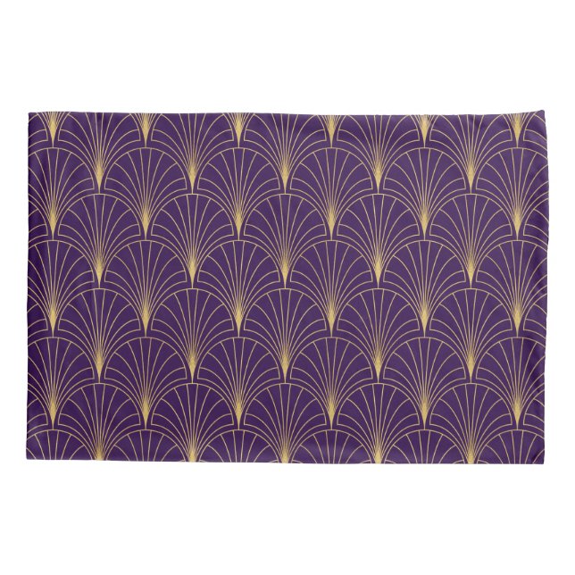 Deco Arte Roxo e Dourado Arte Deco (Verso)