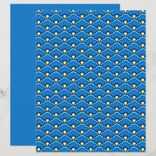 Deco Chinês Espalhaços, Ocean Blue e Indigo