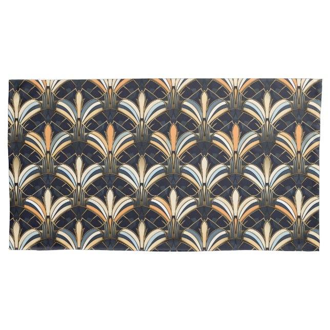 Deco de Arte Azul e Dourada (Frente-Esquerda)