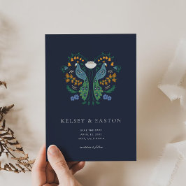 Deco de Arte Elegante Salve o cartão de Data com F