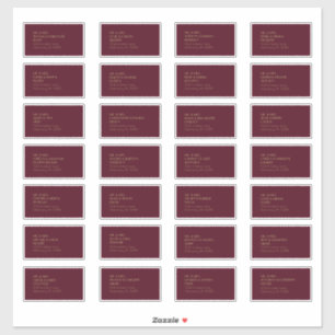 Deco do Tipo Dourado   Etiqueta de Endereço de Con