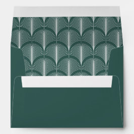Deco Moderno | Casamento Verde de Feriado Elegante