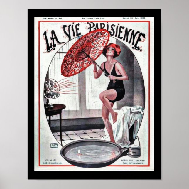 Deco Poster de La Vie Parisienne de 1920 (Frente)