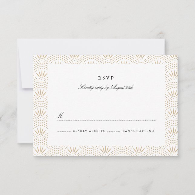 Deco Seigaiha Wedding RSVP (Frente)