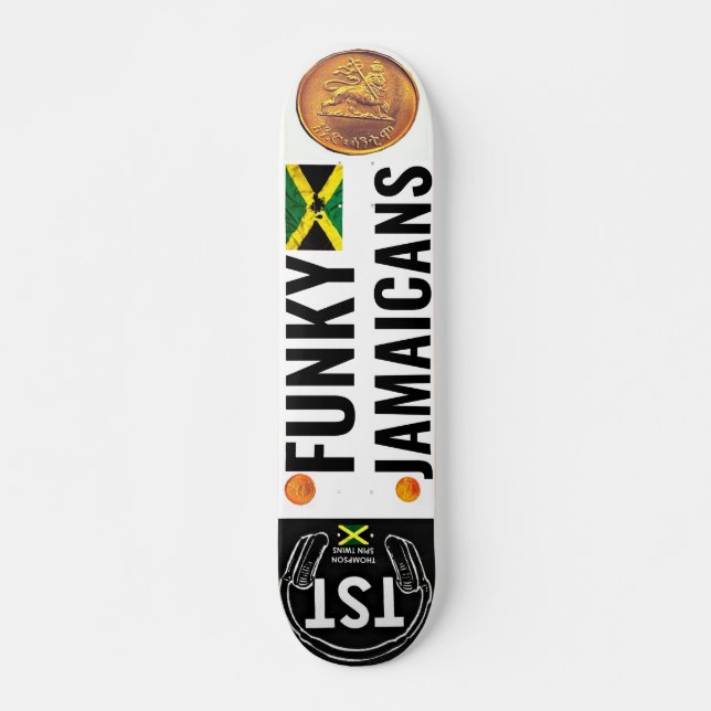 Decodificação do skateboard FUNKY JAMAICANS 7 3/4" (Frente)