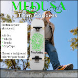 Decodificação Personalizada Do Skateboard Medusa<br><div class="desc">Deck personalizado do skate Medusa Não se transforme em pedra quando você monta este skate personalizado de qualidade profissional. Design de Imagem: Titan Goddess Medusa Não Incluída: Rodas,  Caminhões,  Pads Riser,  Hardware,  Fita Grip</div>