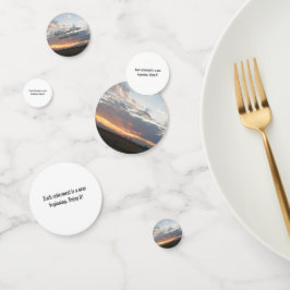 decor confetti do partido aposentado