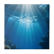 Decor de Azulejo de Recife de Coral Sunlit