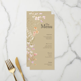 Decor de Mesa do Menu de Evento de Casamento das F
