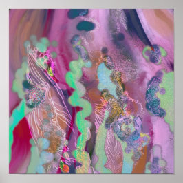 Decor de tendência de poster de Abstrato de arte d