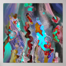 Decor de tendência de poster de Abstrato de arte d