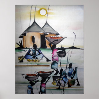 Decor doméstico africano impressão 3