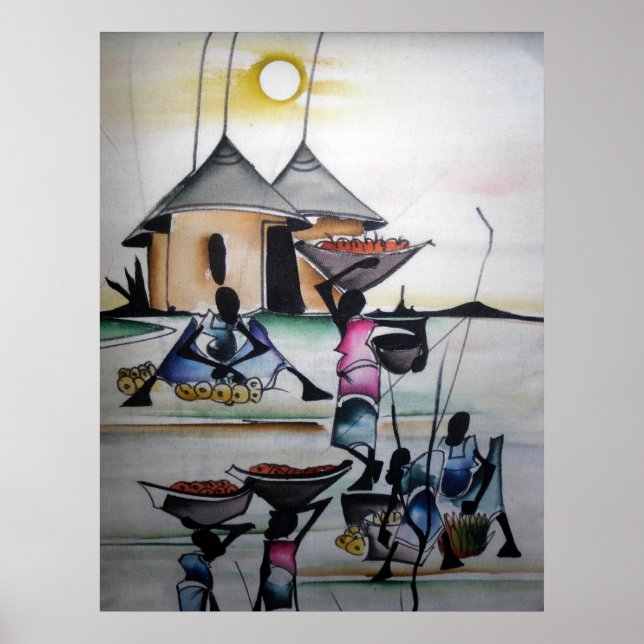 Decor doméstico africano impressão 3 (Frente)