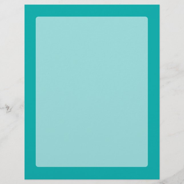 Decor Turquesa Peacock Pronto para Personalizar (Frente)