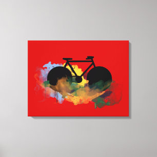 decoração ao estilo urbano de bicicleta negra