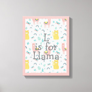 Decoração Cute llama Nursery