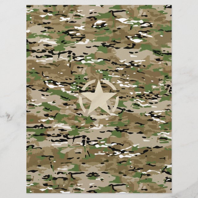 Decoração da Camouflagem de Estêncil Estelar (Frente)