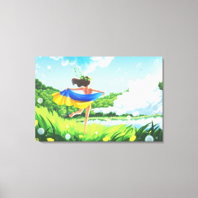 Decoração da canvas paisagística ucraniana (Frente)