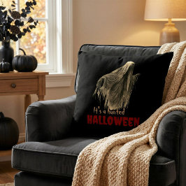 Decoração de Almofada de Halloween Assombrada por