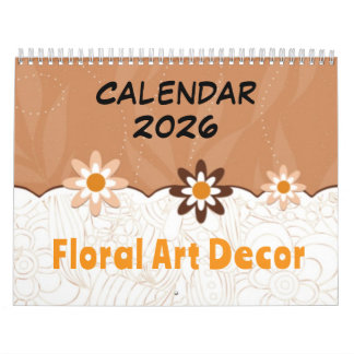 Decoração de Arte Floral - Calendário 2026
