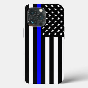 Decoração de Bandeira Americana da Linha Azul-Thin