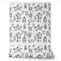 Decoração de Banheiro Vintage - Branco/Preto
