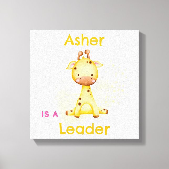 Decoração de Berçário com Afirmação Personalizada  (Frente)