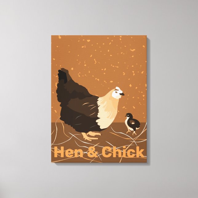Decoração de Cozinha Moderno Galinha e Frango Lara (Frente)