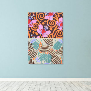 Decoração de Flor em Espiral Cor-de-Rosa e Laranja
