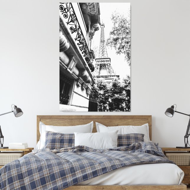 Decoração de Fotografia de Paris em Preto e Branco (Insitu(Quarto))