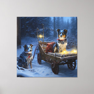 Decoração de Natal com Trenó de Neve do Blue Heele