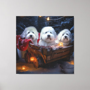 Decoração de Natal Coton De Tulear Snowy Sleigh