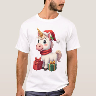Decoração de Natal Unicórnio Camisa de Natal de Un