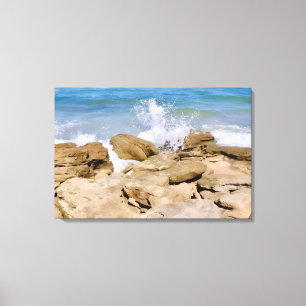 Decoração de parede Canvas Oceano praia rochosa