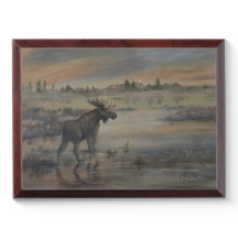 Decoração de parede de alce majestoso /