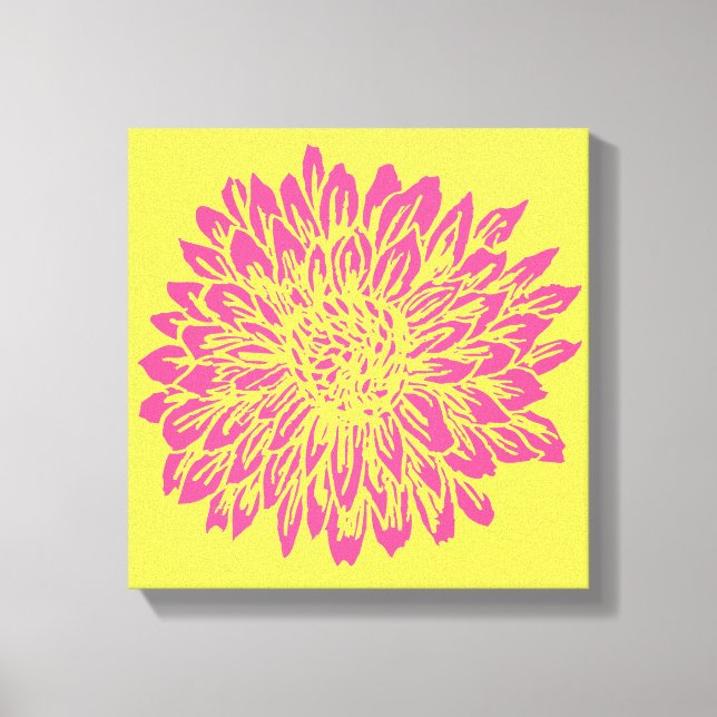Decoração de parede de Mãe rosa e amarelo (Frente)