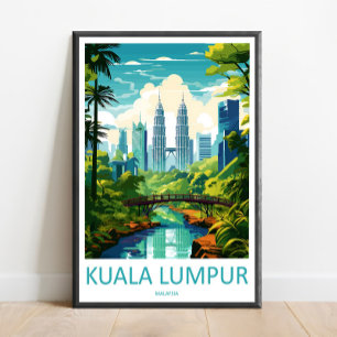 Decoração de Parede de Viagem Kuala Lumpur Impress