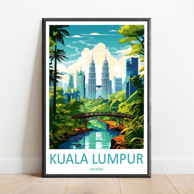 Decoração de Parede de Viagem Kuala Lumpur Impress (Criador carregado)