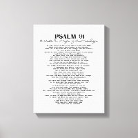 Decoração de Parede do Salmo 91 Sobre Sua Família